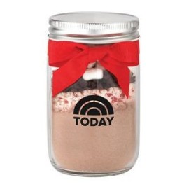 Deluxe Hot Chocolate Gift in an Imprinted 12oz Mason Jar Kit